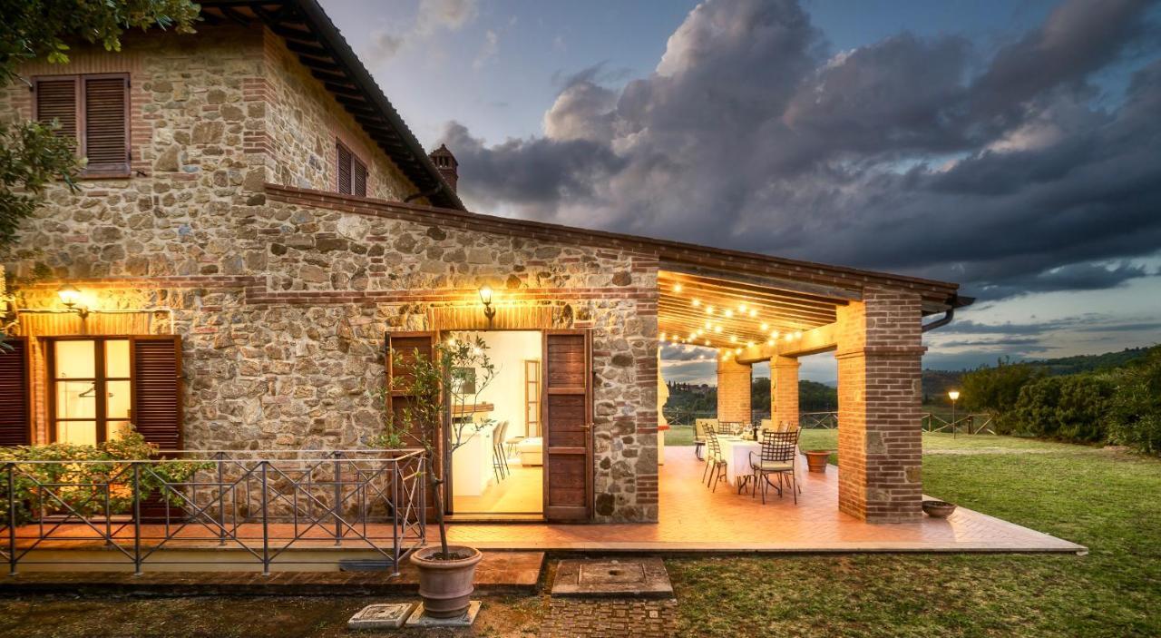 Villa Casa Ora D'Oro - Panoramic Views / Pool / Private Garden Trequanda Exterior foto